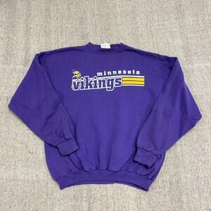 Vinrage Minnesota vikings Sweatshirt Mens XL Purple 1990s NFL